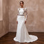 Elegant Crepe Bridal Gown for an Autumn Wedding
