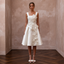 Elegant Ivory Mikado A-Line Short Dress for Post-Wedding Brunch