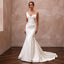 Elegant Mermaid Satin Wedding Dress for a Formal Reception