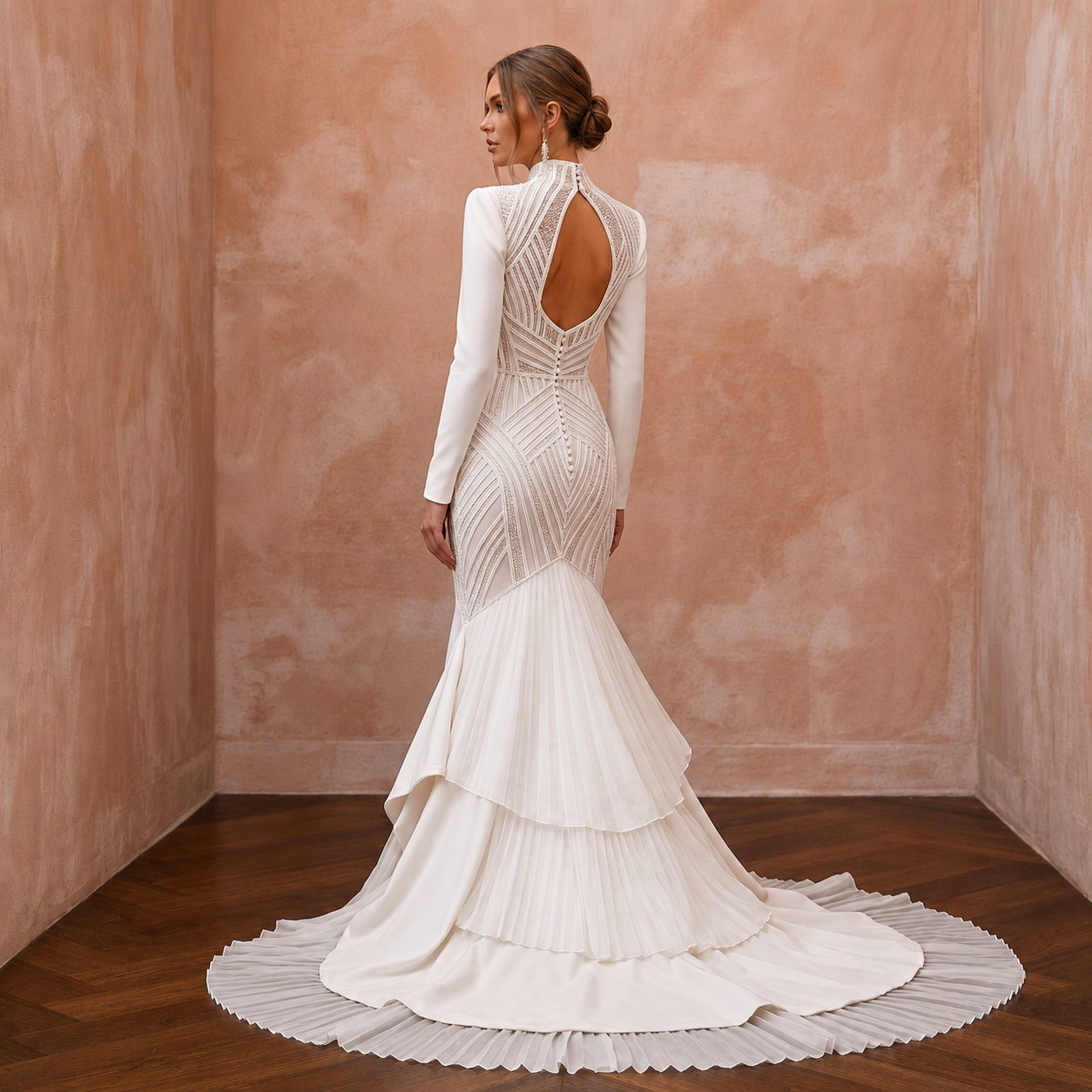 Elegant Silk Crepe Wedding Dresses with Modern Bridal Style
