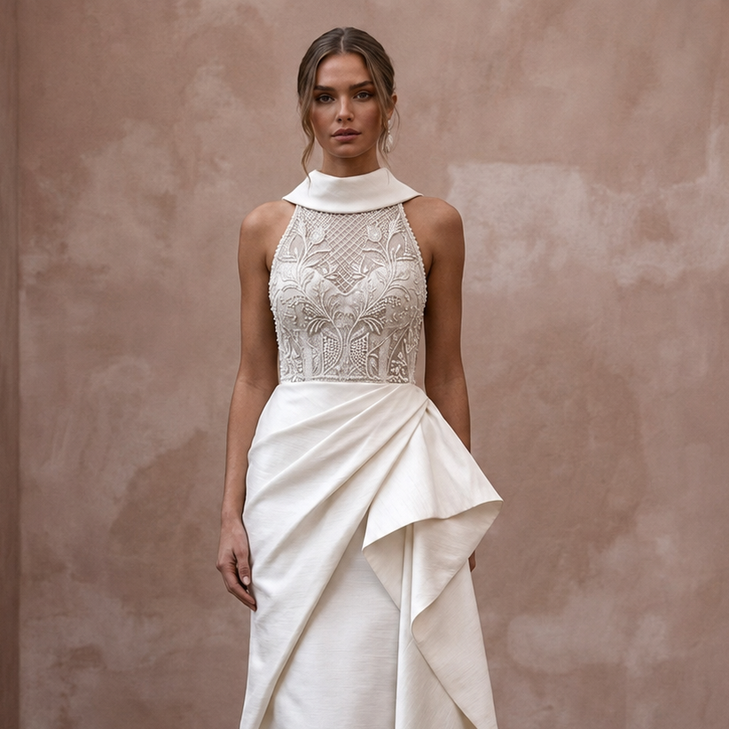 Elegant Silk Shantung Wedding Dresses with Timeless Bridal Style