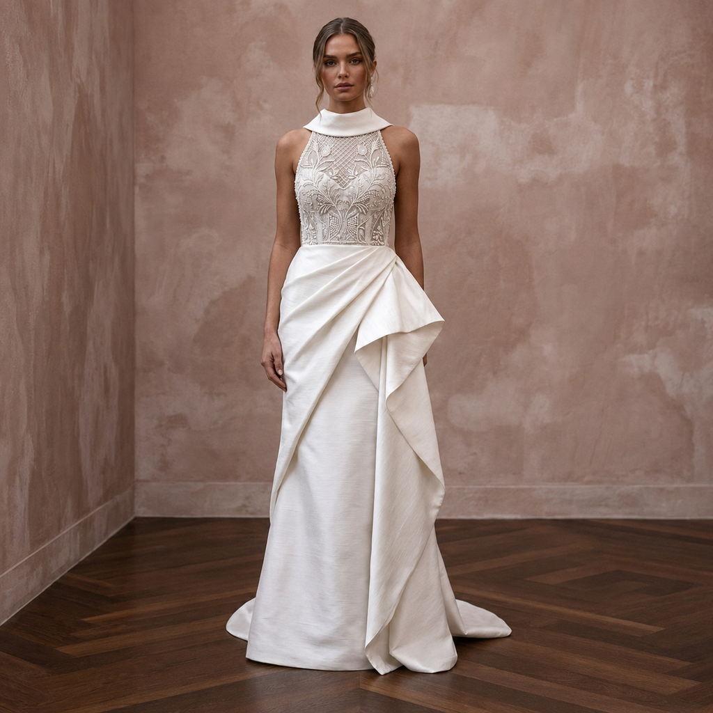 Elegant Silk Shantung Wedding Dresses with Timeless Bridal Style
