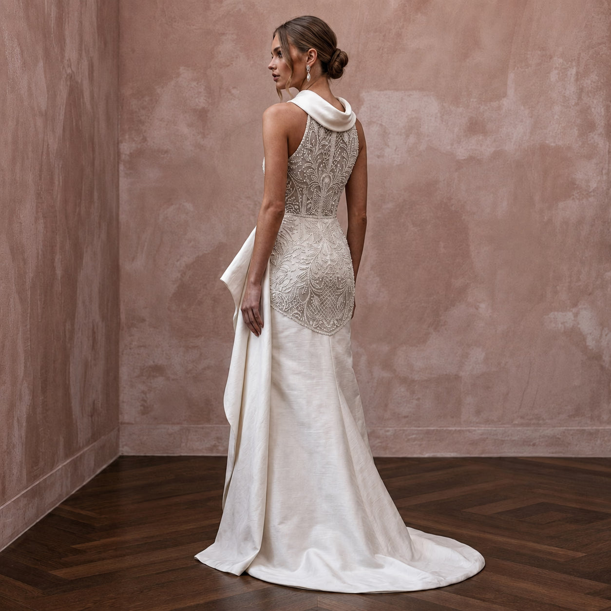 Elegant Silk Shantung Wedding Dresses with Timeless Bridal Style - Apparel & Accessories > Clothing > Wedding & Bridal Party Dresses > Wedding Dresses - Mignonette