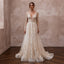 Enchanting Cream Embroidered Tulle Dress for Engagement Party - Apparel & Accessories > Clothing > Wedding & Bridal Party Dresses > Wedding Dresses - Mignonette Bridal