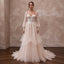 Ethereal Blush Tulle Boho Bridal Gown for Forest Elopement