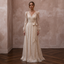 Ethereal Champagne Glitter Tulle Wrap Dress for Vow Renewal