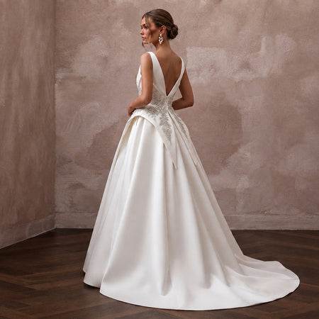 Exclusive Bridal Gowns with Sculpted Mikado Silhouettes - Apparel & Accessories > Clothing > Wedding & Bridal Party Dresses > Wedding Dresses - Mignonette Bridal