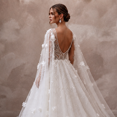Fairy-Tale White Tulle Ball Gown Bridal Dress for Trash the Dress Shoot