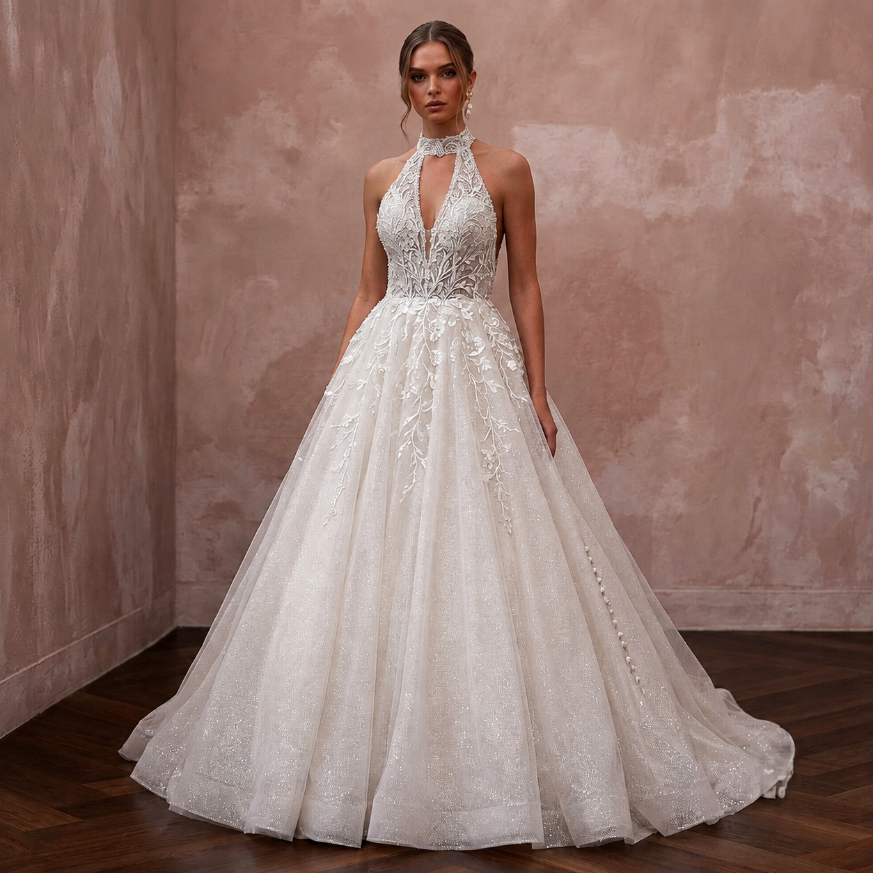 Fairytale Wedding Dresses with Glitter Tulle Skirts Main image