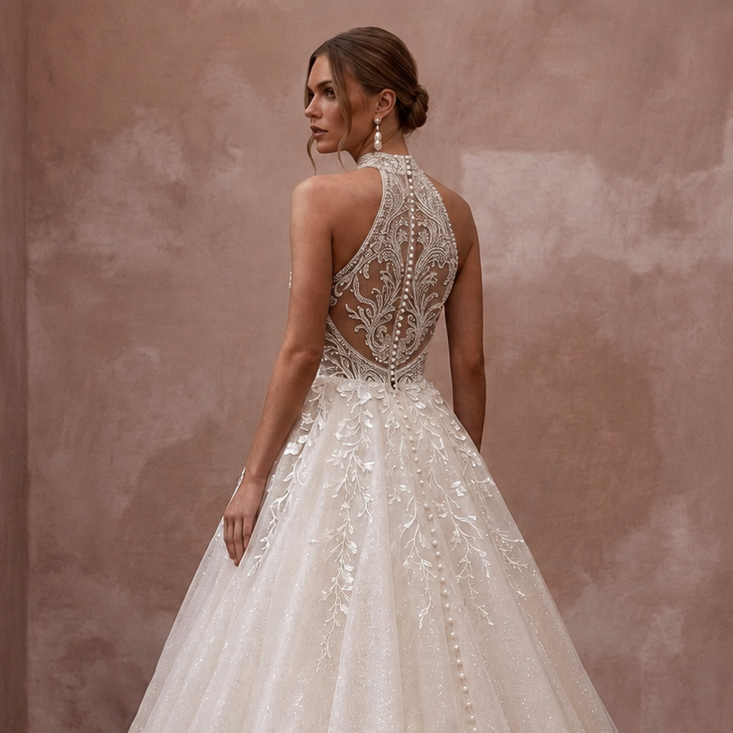 Fairytale Wedding Dresses with Glitter Tulle Skirts