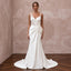 Fashion-Forward Crepe Bridal Gown with Open Back