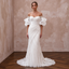 Fashion-Forward Tulle Bridal Dress with Detachable Sleeves
