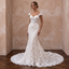 Feminine Lace Wedding Gown with Chapel Train