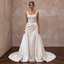 Feminine Satin Bridal Dress with Corset Bodice
