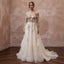 Floral Embroidered Bridal Dress for a Spring Garden Ceremony