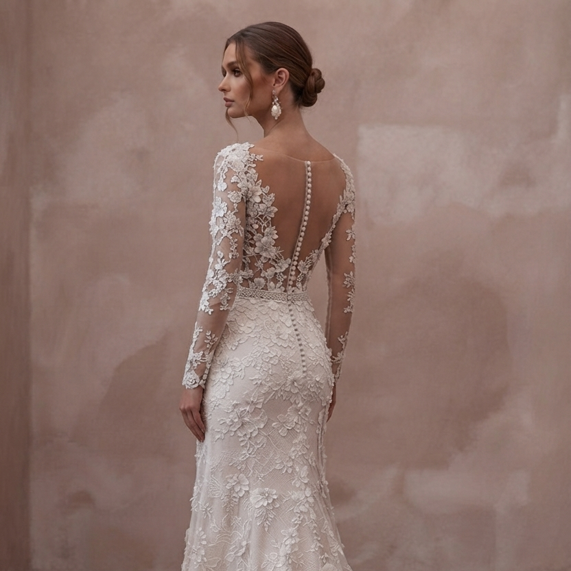 Floral Lace Wedding Dresses with Delicate Appliqué Details