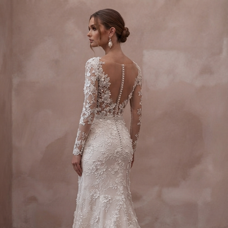 Floral Lace Wedding Dresses with Delicate Appliqué Details
