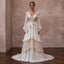 Flowing Chiffon Bridal Dress for a Rustic Mountain Wedding