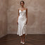 Fluid Off - White Cupro Bias Dress for Post - Elopement Brunch - Apparel & Accessories > Clothing > Wedding & Bridal Party Dresses > Wedding Dresses - Mignonette Bridal