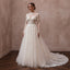 Formal Tulle Wedding Gown with Chapel Train for a Church Ceremony