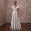 Free-Spirited White Cotton Lace Maxi Dress for Rehearsal