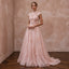 Garden Party Blush Floral Lace Bridal Top & Organza Skirt Set
