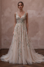 Garden Wedding Dresses with Botanical Embroidery