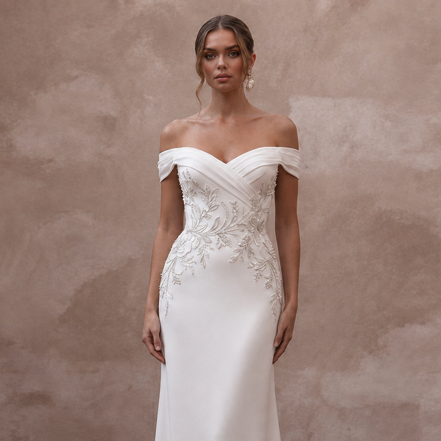 Georgette Wedding Dresses with Effortless Grace
