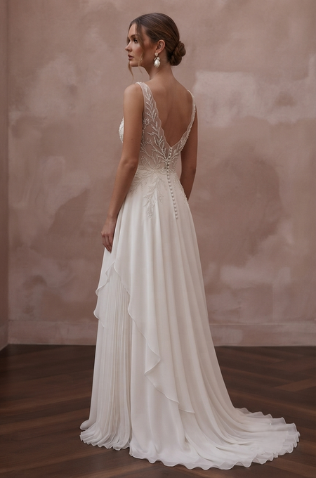 Georgette Wedding Dresses with Soft Feminine Movement