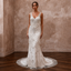 Glamorous Ivory Fringe Beaded Mermaid Wedding Dress for Great Gatsby Party