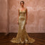 Glittering Gold Sequin Mermaid Bridal Gown for Reception Dress Change - Apparel & Accessories > Clothing > Wedding & Bridal Party Dresses > Wedding Dresses - Mignonette Bridal