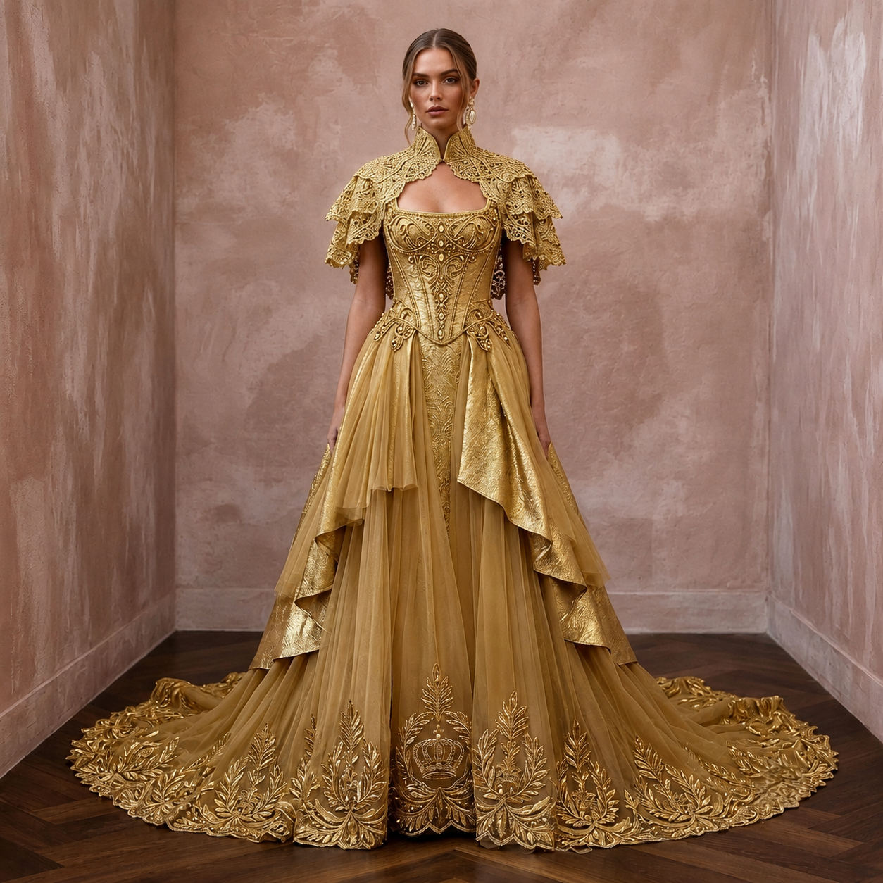 Gold Wedding Dresses with Regal Couture Styling Main image