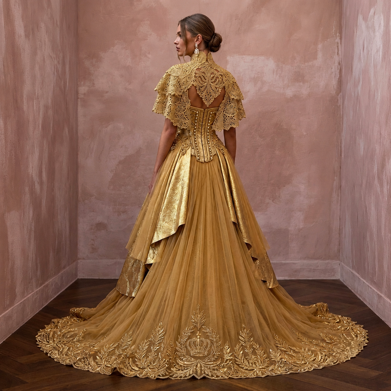 Gold Wedding Dresses with Regal Couture Styling Secondary image