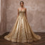 Gold Wedding Dresses with Regal Metallic Accents - Apparel & Accessories > Clothing > Wedding & Bridal Party Dresses > Wedding Dresses - Mignonette