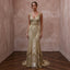 Great Gatsby Gold Metallic Lace Dress for Art Deco Elopement - Apparel & Accessories > Clothing > Wedding & Bridal Party Dresses > Wedding Dresses - Mignonette Bridal