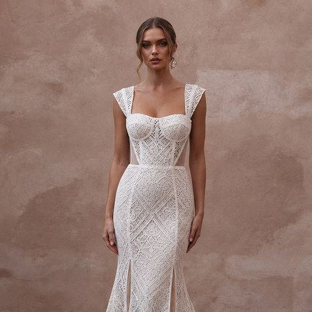 Guipure Lace Mermaid Wedding Dresses with Modern Sophistication