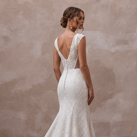 Guipure Lace Mermaid Wedding Dresses with Modern Sophistication