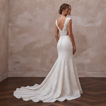 Guipure Lace Mermaid Wedding Dresses with Modern Sophistication