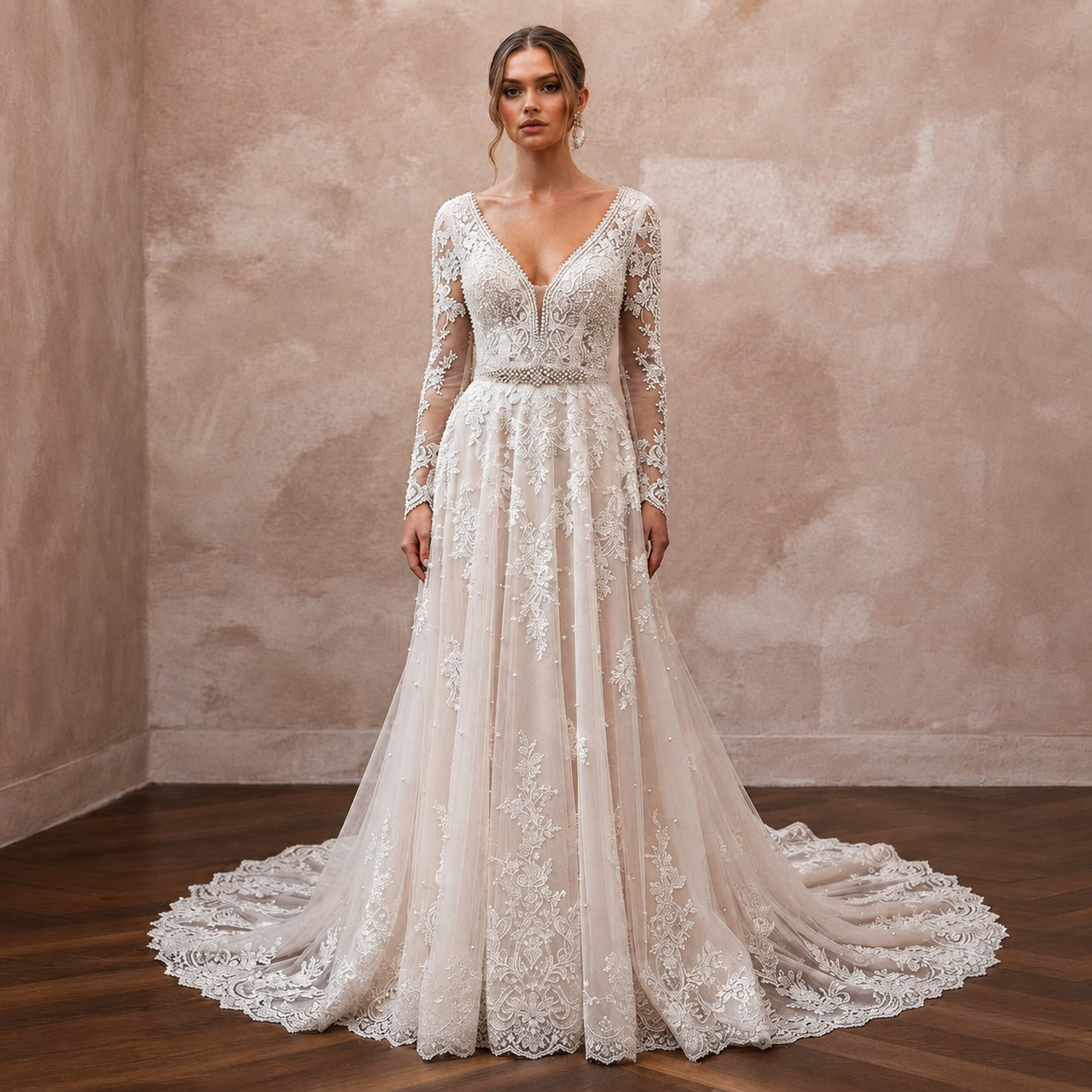 Handcrafted Lace Wedding Dresses with Luxury Details