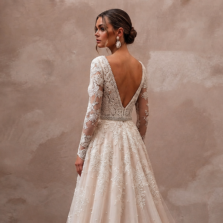 Handcrafted Lace Wedding Dresses with Luxury Details