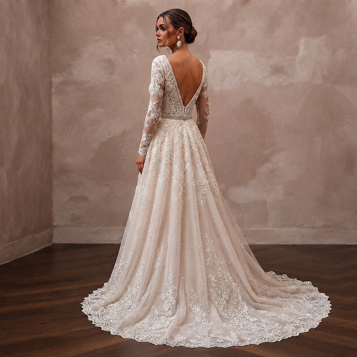 Handcrafted Lace Wedding Dresses with Luxury Details - Apparel & Accessories > Clothing > Wedding & Bridal Party Dresses > Wedding Dresses - Mignonette Bridal