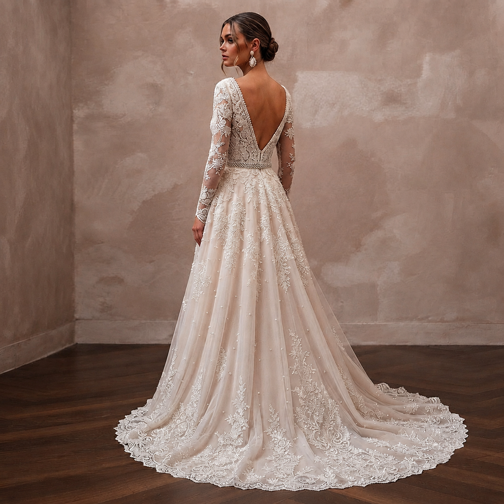 Handcrafted Lace Wedding Dresses with Luxury Details