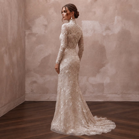Handmade Wedding Dresses with Artisan Embroidery - Apparel & Accessories > Clothing > Wedding & Bridal Party Dresses > Wedding Dresses - Mignonette Bridal