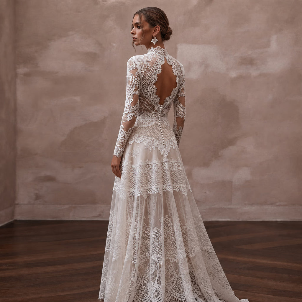 Handmade Wedding Dresses with Artisan Lace Craftsmanship - Apparel & Accessories > Clothing > Wedding & Bridal Party Dresses > Wedding Dresses - Mignonette