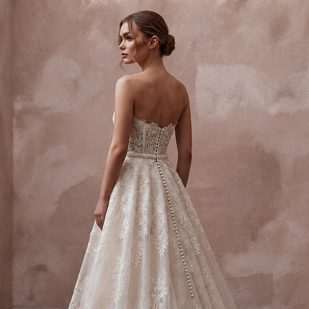 Handmade Wedding Dresses with Artisan Lace Craftsmanship - Apparel & Accessories > Clothing > Wedding & Bridal Party Dresses > Wedding Dresses - Mignonette