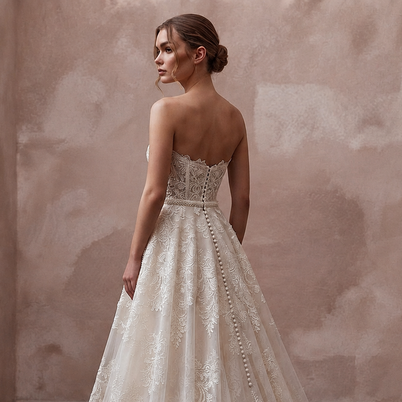 Handmade Wedding Dresses with Artisan Lace Craftsmanship