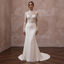High Neck Lace Wedding Dresses with Long Sleeves