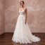 Ivory Laser - Cut Floral Applique Tulle Sweetheart A - Line Gown - Apparel & Accessories > Clothing > Wedding & Bridal Party Dresses > Wedding Dresses - Mignonette Bridal