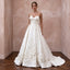 Ivory Laser - Cut Floral Faille Strapless A - Line Modern Wedding Gown - Apparel & Accessories > Clothing > Wedding & Bridal Party Dresses > Wedding Dresses - Mignonette Bridal