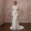 Ivory Wedding Dresses with Classic French Lace - Apparel & Accessories > Clothing > Wedding & Bridal Party Dresses > Wedding Dresses - Mignonette